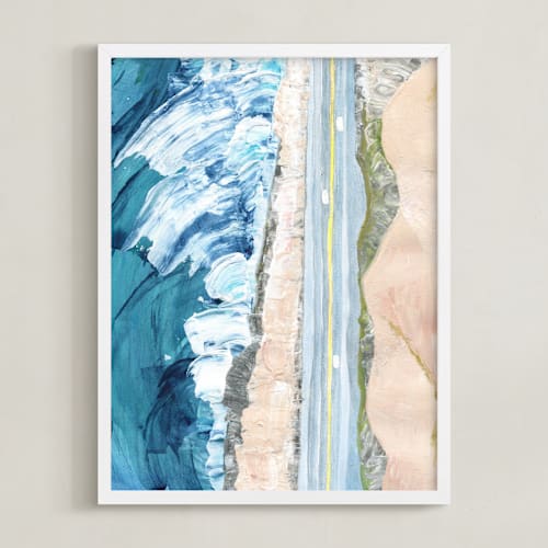 This is a pacific teal art with standard by Denise Wong called pacific coast highway