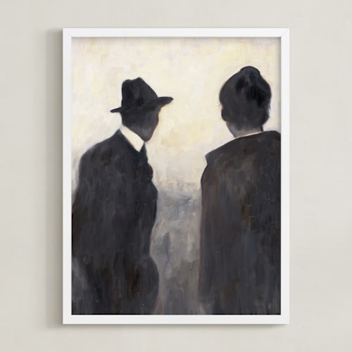 This is a charcoal art by Kelly Witmer called watching