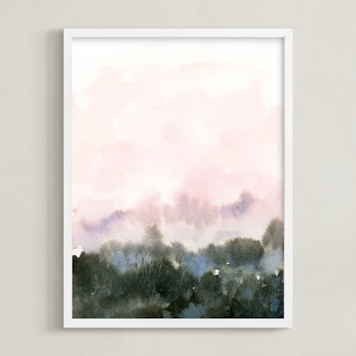 This is a forest art with standard by Lindsay Megahed called wake iii