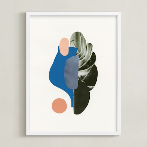 This is a sky blue art by Field and Sky called organic curves ii