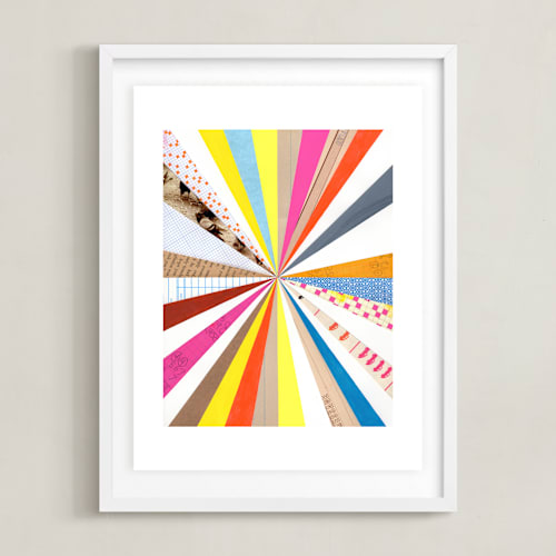 This is a rainbow art by Shelley Kommers called pinwheel 1