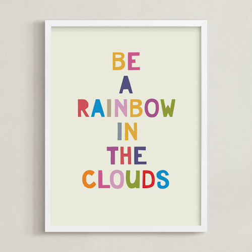 This is a rainbow art by Hanna M called rainbow in a cloud