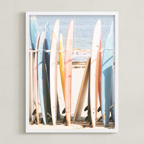 This is a surfjack art by Summer Strauch called if you wanna go + take a ride with me