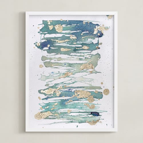 This is a sea green art by Julia Contacessi called enchantment no. 2