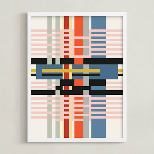 This is a blush art by Stefania Copertini called weaving