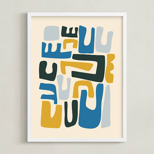 This is a ocean blue art by Beth Vassalo called ocean day