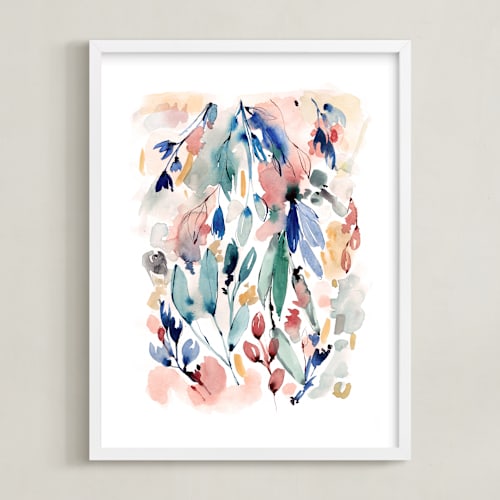 This is a peach art with standard by Sara Berrenson called awakening