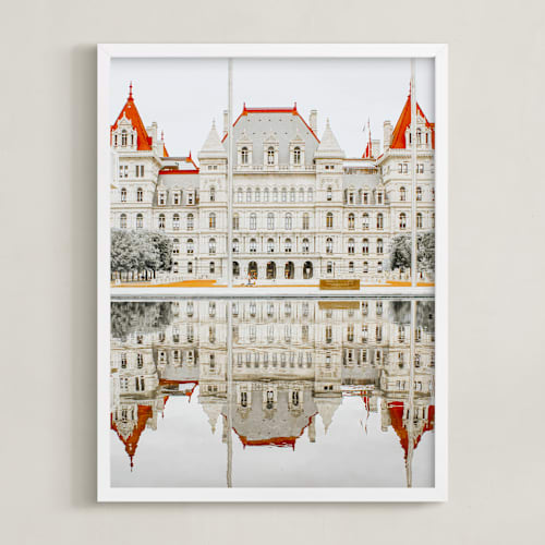 This is a saffron art by Sadye Sagov called seeing double