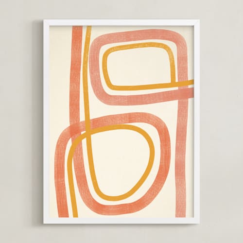 This is a coral art by ALICIA BOCK called summer siesta