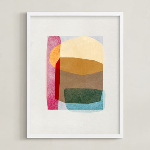 This is a rainbow art by Sumak Studio called sheer shapes