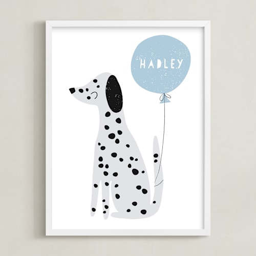 This is a sky personalized art for kids by Angela Thompson called dalmatian