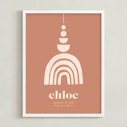 This is a toffee personalized art for kids by Iveta Angelova called boho geo mobile