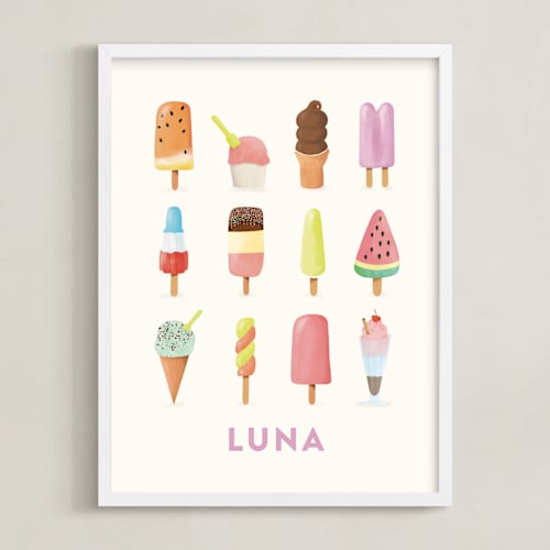 This is a vanilla personalized art for kids by Ana Peake called chill out