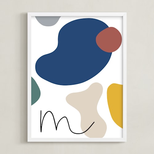 This is a pastels personalized art for kids by Sumak Studio called abstract shapes i