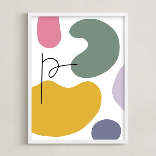 This is a pastels personalized art for kids by Sumak Studio called abstract shapes ii