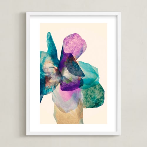 This is a purple kids wall art by Karen Kardatzke called fleur de papier