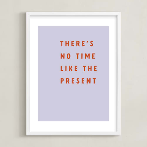 This is a lavender mist kids wall art by Angela Garrick called the present