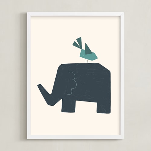 This is a ivory kids wall art with standard by JeAnna Casper called safari 2