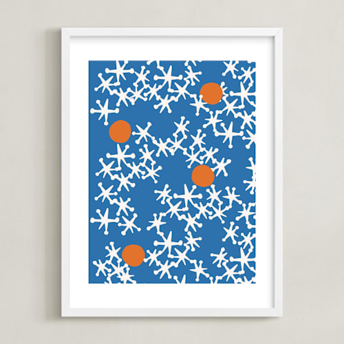 This is a blue kids wall art by Ampersand Design Studio called fun & games iii