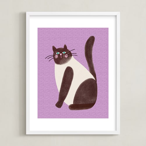 This is a lilac kids wall art by Summer Winkelman called seal point