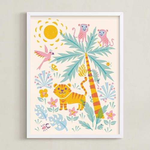 This is a melted milk kids wall art by Igor called jungle
