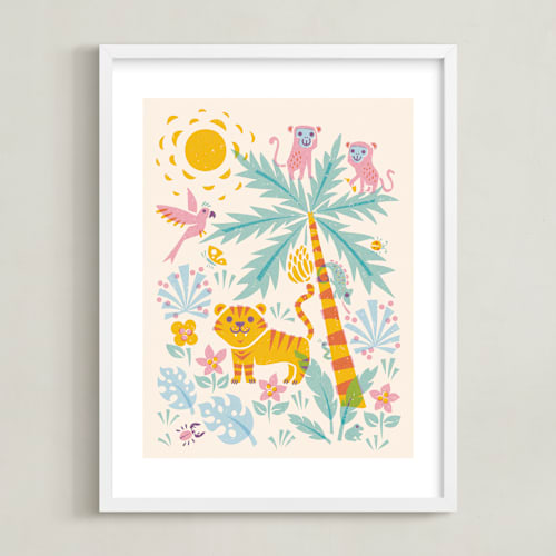 This is a melted milk kids wall art by Igor called jungle