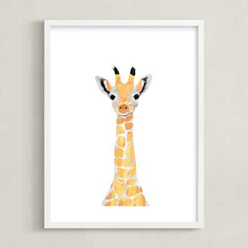 This is a merigold kids wall art by Cass Loh called baby animal.giraffe