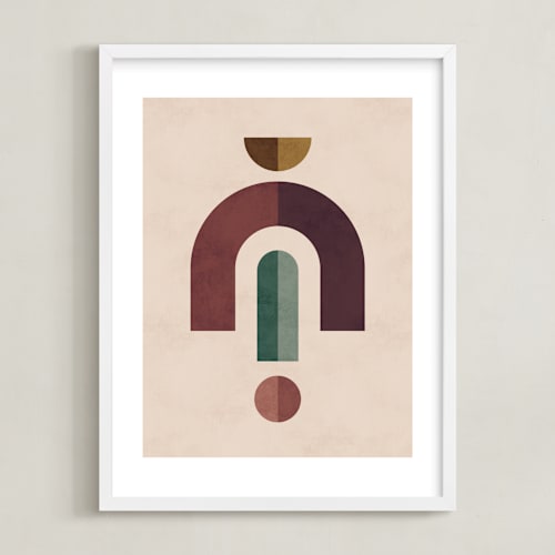 This is a emerald green kids wall art by Kelly Schmidt called geometric 2