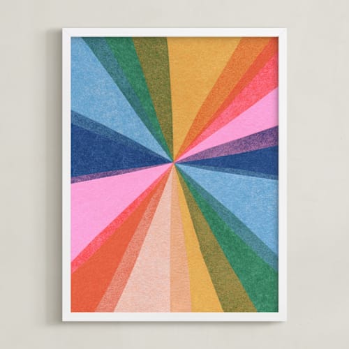 This is a skittles kids wall art with standard by Carrie Moradi called paper kaleidoscope