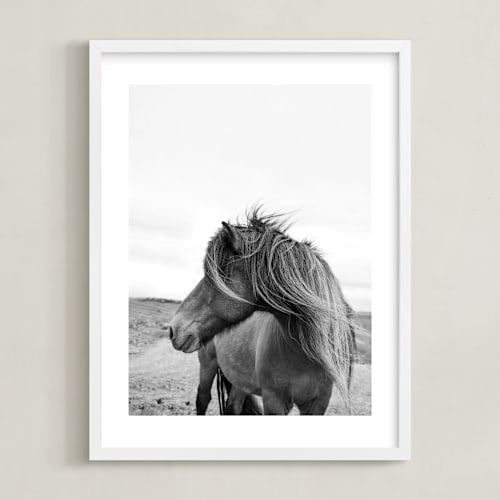 This is a icland wind kids wall art by Ilze Lucero called a horse and the wind