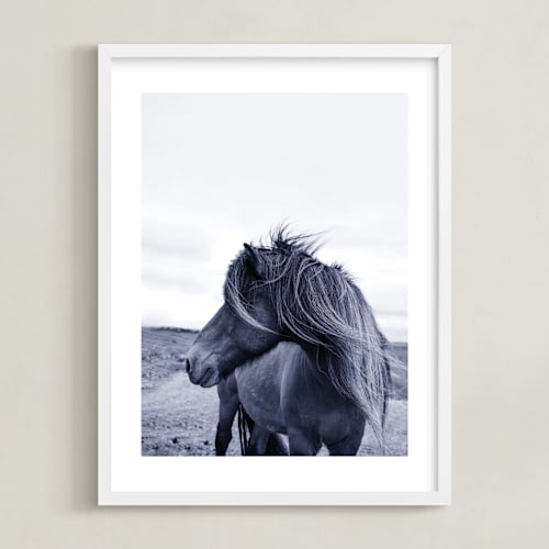 This is a northern wind kids wall art by Ilze Lucero called a horse and the wind