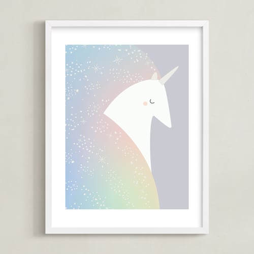 This is a pool kids wall art by Lori Wemple called unicorn