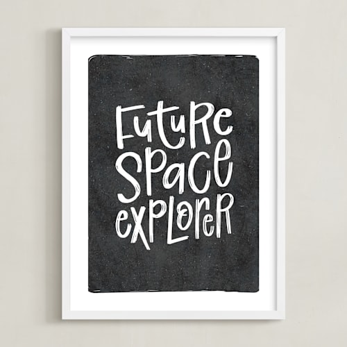 This is a iron kids wall art by Amy Payne called future space explorer