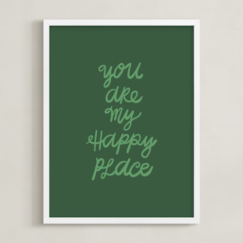 This is a grass kids wall art with standard by Kelly Watkins called happy place