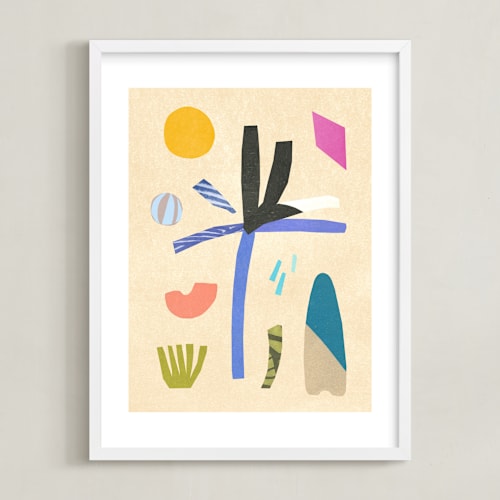 This is a beach kids wall art by Sumak Studio called over the ocean