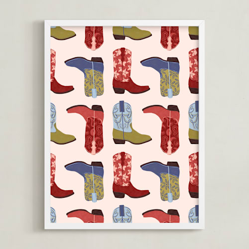 This is a multi kids wall art with standard by Gabrielle Neil called howdy partner 3