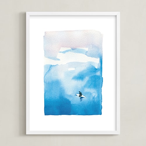 This is a crystal blue kids wall art by Mary Cecelia called pure glass
