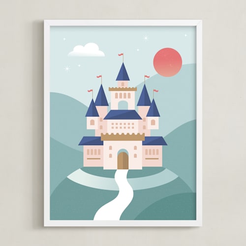 This is a aqua kids wall art with standard by Kristen Smith called fairy tale