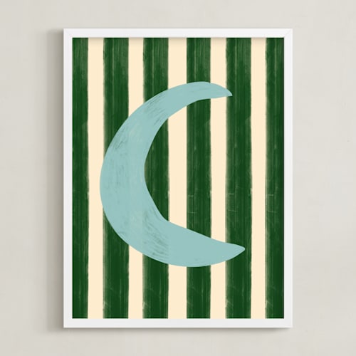 This is a moon kids wall art by Inkblot Design called day and night 2