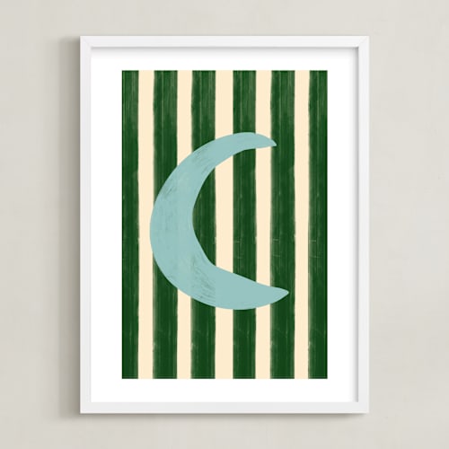 This is a moon kids wall art by Inkblot Design called day and night 2