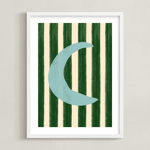 This is a moon kids wall art with standard by Inkblot Design called day and night 2