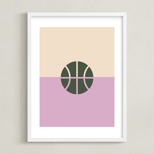 This is a olive kids wall art by pacifica project called 3 season sport | basketball