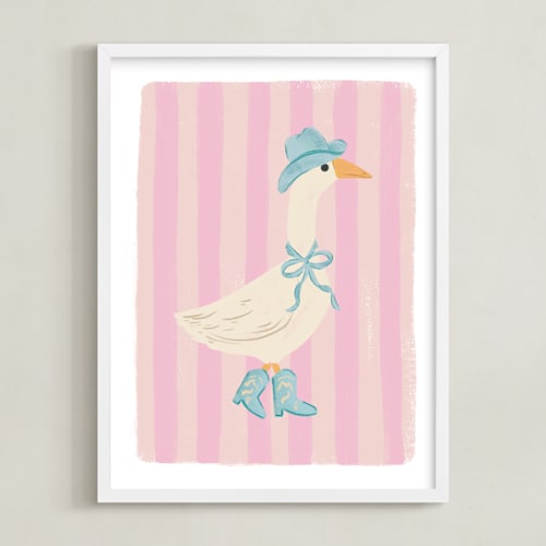 This is a rose kids wall art with standard by Creo Study called western waddle
