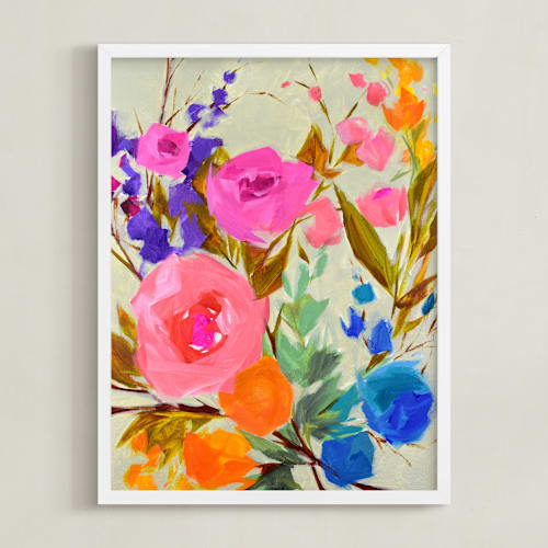 This is a rainbow kids wall art with standard by Jess Franks called fancy free