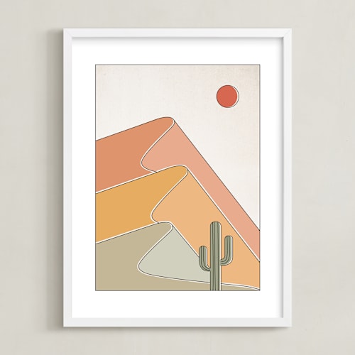 This is a desert kids wall art by Dana Beckwith called gradual desert