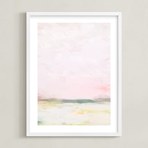 This is a bubblegum pink kids wall art with standard by Amy Hall called bubblegum dreams 1