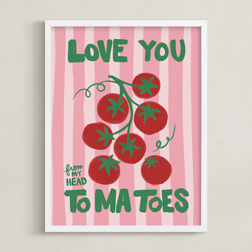 This is a tomato kids wall art with standard by Jenna Holcomb called piccole gioie 2