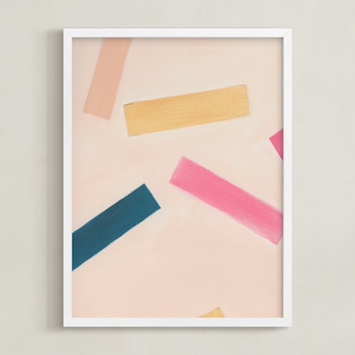 This is a cotton candy kids wall art by Maja Cunningham called confetti 2