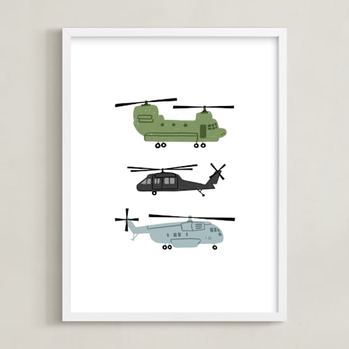 This is a steel kids wall art by Rebecca Smith called chopters