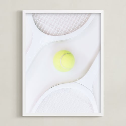 This is a wimbledon white kids wall art by Alicia Abla called deuce